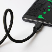 Kabel pengisi daya Cepat USB C ke Tipe C, kabel daya USB C 3.1 GEN1 3A 60W 20V/3A kecepatan tinggi 1M
