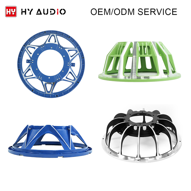 HY AUDIO PA Speaker Basket Frame New Models Subwoofer Aluminum Frame Electric Speaker Parts AL Basket for Bass Speaker Woofer
