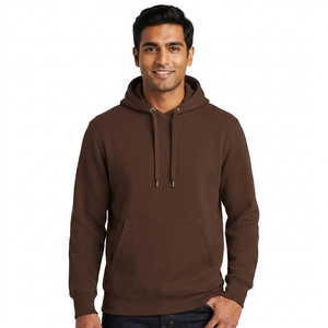 Wholesale Custom Made Heavyweight Men's Cotton Blended <b>Hoodie</b> <b>Plain</b> Dyed for Winter Use - Product Image 1