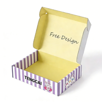 Boîtes d'expédition en carton ondulé écologiques et recyclables avec logo personnalisé, revêtement UV, lamination mate, doublure en éponge, emballage cadeau, gaufrage
