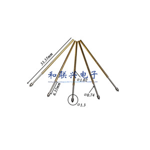 Pl75 E2 Pin de muelle de 1.0mm de diámetro con orificio pasante, Sonda de prueba de diagnóstico, Paquete de 100 unidades - Product Image 2