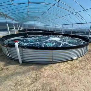 Muhe Acier Pisciculture et Aquaculture Tôle galvanisée PVC Liner Silo Shandong - Product Image 3