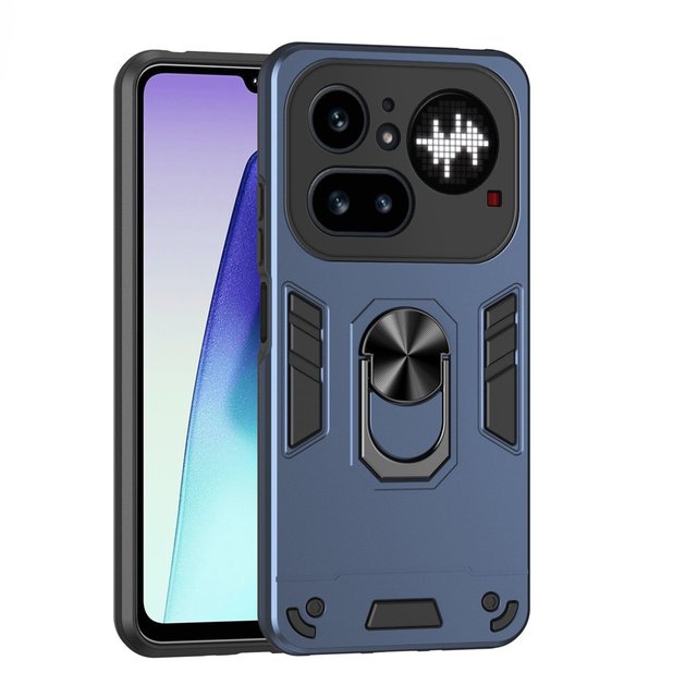 2026-compatible Multi-functional 2-in-1 Drop-proof Silicone Gel Phone case Plain for Multiple Models Including NOTHING Brand