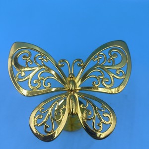 Hollow Butterfly <b>Curtain</b> <b>Hook</b> Warm Gold Plastic Modern Design Fashion Accessory - Product Image 1