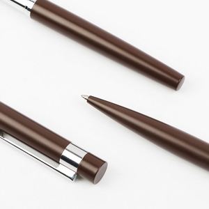 Custom High-end Luxury Business Ballpoint <b>Pen</b> Custom Company LOGO <b>Refill</b> 1.0mm Writing Smooth Temperament Brown - Product Image 2