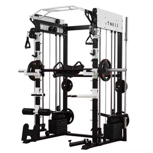 XOYOOU <span class=keywords><strong>Cage</strong></span> à Squat Commerciale Appareil <span class=keywords><strong>Smith</strong></span> Machine Multifonctionnel Station de Musculation pour Domicile Utilisation Intérieure Unisexe avec Poulie Vis-à-Vis - Product Image 6