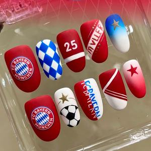 <span class=keywords><strong>Coupe</strong></span> <span class=keywords><strong>du</strong></span> <span class=keywords><strong>monde</strong></span> <span class=keywords><strong>du</strong></span> <span class=keywords><strong>monde</strong></span> en gros presse sur les ongles brésil équipe nationale faux ongles presse sur Football personnalisé 10 pièces ongles faits à la main - Product Image 2