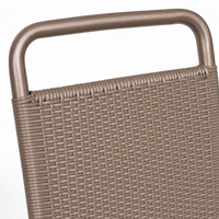Fauteuil pliant d'extérieur en rotin PE de haute qualité, imperméable, pour cour, prix de gros