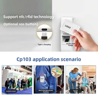 IBeacon Eddystone, Baliza Bluetooth, Estación Base de Posicionamiento, Rastreo de Personal en Tiempo Real, NFC, Insignia de Trabajo Inteligente Recargable, Bajo Consumo