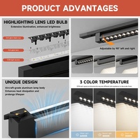 Projecteur sur rail LED linéaire haute luminosité pour magasin, maison, hôtel, système de rail, en aluminium et plastique, 10W 20W 30W