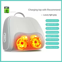 Coussin de massage portable pour le dos et les lombaires avec fonction de pétrissage, chaleur électrique, et massage Shiatsu pour le cou et les épaules