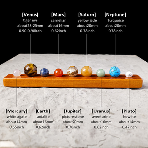 Vente en gros de sphères de cristal naturelles, collection <span class=keywords><strong>des</strong></span> 8 planètes, modèle <span class=keywords><strong>du</strong></span> système <span class=keywords><strong>solaire</strong></span> pour la maison, le bureau et les cadeaux - Product Image 2
