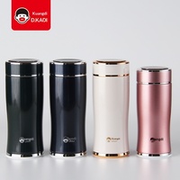 Thermos isotherme en acier inoxydable Kuangdi 5216 avec doublure intérieure en acier 316, infuseur à thé, tasse portable pour affaires, pour couples, 6-12 personnes