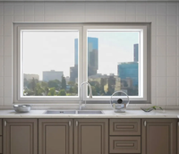 Fenêtres et portes coulissantes modernes en alliage d'aluminium sur mesure avec double vitrage trempé, insonorisation et isolation thermique pour maison et bureau