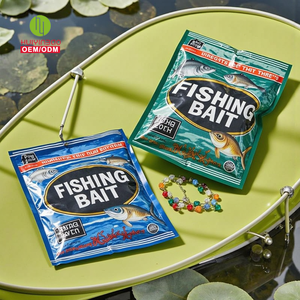 Pochette d'emballage pour appâts de pêche imprimée personnalisée en gros sac de pêche à la traîne en plastique souple refermable sac d'emballage transparent pour leurre de pêche - Product Image 2
