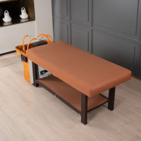 Fauteuil de lavage moderne en acier inoxydable pour salon thaïlandais, avec repose-pieds réglable, pour barbier, hôpital, hôtel