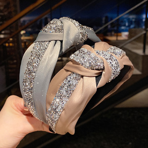 إكسسوارات الشعر الأزياء الفاخرة الباروك النساء بلينغ الراين حزب الملونة رباطات - Product Image 6