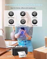 Imprimante d'étiquettes d'expédition sans fil Phomemo PM241BT 4x6 pour les petites entreprises, la logistique d'expédition, l'envoi postal, la livraison express