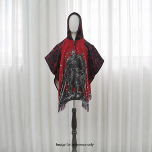 Quick Customization Anime Character Pattern Tapestry Poncho <strong>Hooded</strong> Jacquard Woven Unisex Wearable Throw <strong>Blanket</strong> - Product Image 1
