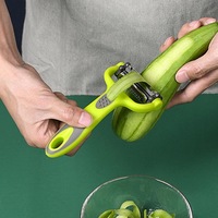 3 In 1 Roterende Dunschiller Fruit Groenten Koolraspen Salade Wortelaardappelsnijder Keuken Multifunctionele Rasp Julienne Dunschiller