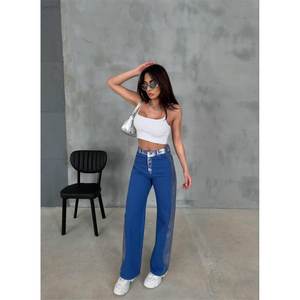 Gabardn Palazzo pantolon-ชุดเดรสสำหรับผู้หญิงขาบานสี3XL ซักได้สำหรับใส่ในออฟฟิศ - Product Image 2