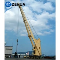 Grue de pont marine, grue de levage pour petits bateaux, grue de pont hydraulique pour yacht de 1 tonne, 3 tonnes, 5 tonnes, pour bateaux de pêche et navires de marchandises
