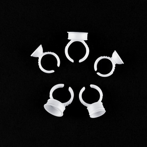 Anelli Monouso in Plastica per Pigmenti, 100 Pezzi, per Trucco Permanente delle Sopracciglia, Supporto per Inchiostro Bianco, Accessorio per Forniture - Product Image 5