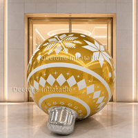 Sphère de Noël gonflable réfléchissante brillante, grande boule miroir, ornement géant pour la décoration d'événements en magasin, de fêtes