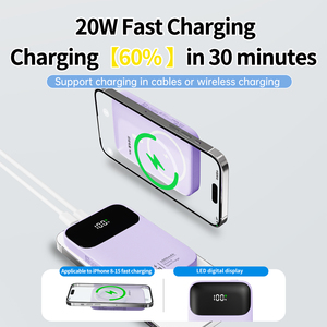 Novo Banco De Potência Sem Fio Mags Adequado para Iphone Super Rápido Carregamento 5000 MAh Fonte De Alimentação Móvel - Product Image 5
