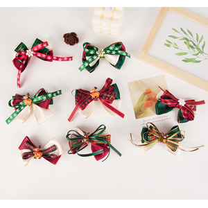 Noël Halloween Nouvel An Filles Cheveux Velours Ruban Arc Clip Épingle À Cheveux Barrettes pour Petit Adolescent Toddler Bébé Cadeau - Product Image 5