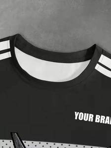 Oem York Souvenirs New Jersey Silk <b>Screen</b> Printed Short Oversized Streetwear Graphic Stripe American Football Boxy Cropped - Product Image 2