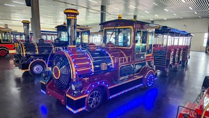 Chinese New Year Holiday Small <b>Train</b> with Lights and Sounds/Ready to Play Cargo Set Battery Powered Model Small <b>Train</b> Set - Product Image 2