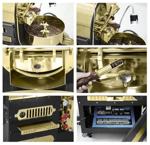 Beste Top-Qualität Lieferant Anlage industriell elektrisch 15kg 20kg 30kg 60kg 120kg 200kg 300kg Kaffeebohnen Röst Röster Maschine