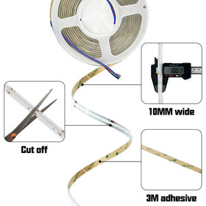 Bande LED COB RVB 24V 576 LED, flexible, super lumineuse, sans points lumineux, à changement de couleur, bande LED COB RVB - Product Image 2