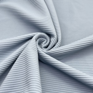 Chất Lượng Cao 75% Nylon 25% Spandex Ba Chiều Sọc Vải Thân Thiện Với Môi 280gsm Quần Áo Bơi Quần Áo Đồng Bằng Chống Vết - Product Image 4