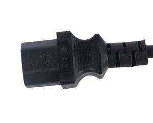 South Africa and India 3 Pin <strong>Plug</strong> to C19 250V 1.83m 3 <strong>Core</strong> 10A AC Power Cord for <strong>Computer</strong> Black/White - Product Image 5