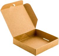 Nouvelle boîte en carton à pizza en papier kraft personnalisé et en carton ondulé pour l'emballage des aliments avec revêtement UV, stratification mate, conception gaufrée