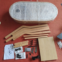 Boîtier en bois pour miroir photo de 40 pouces avec logiciel DSLRBooth, écran tactile LCD de 21,5 pouces, Windows 11, processeur i5, et valise de transport.