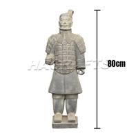 Figurine de soldat militaire de guerriers en terre cuite de l'armée en terre cuite de 80cm fournie directement par l'usine pour la décoration intérieure extérieure