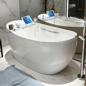 2024 Hotel Banheira De Acrílico Autônomo Banheiras Ao Ar Livre De Superfície Sólida Banheiras De Imersão - Product Image 3