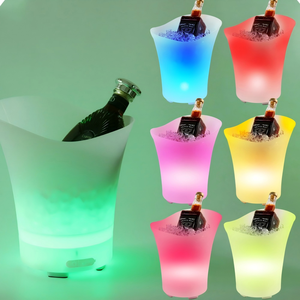 Cubo de Hielo LED con Iluminación de 7 Colores, Disponible en 5L y <span class=keywords><strong>7L</strong></span>, Plástico Moldeado por Inyección para Enfriar Cerveza en Fiestas y Bares - Product Image 6