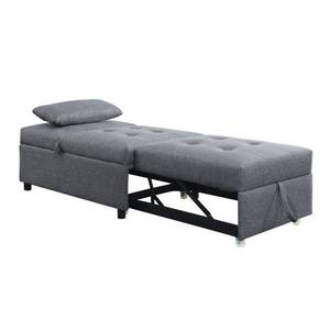 Enkele Multifunctionele Meubels 4 In 1 Stoel Slaapbank Convertible Poef Stoel Met Kussen - Product Image 3