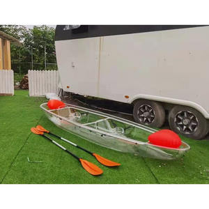 11ft Usine <span class=keywords><strong>pas</strong></span> <span class=keywords><strong>cher</strong></span> PC <span class=keywords><strong>transparent</strong></span> clair <span class=keywords><strong>kayak</strong></span> 2 personnes canoë bateau avec siège et pagaies - Product Image 2
