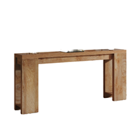 Table console convertible moderne de 47 pouces pour entrée, rangement industriel, couloir, table d'appoint, salon – Modèle local US