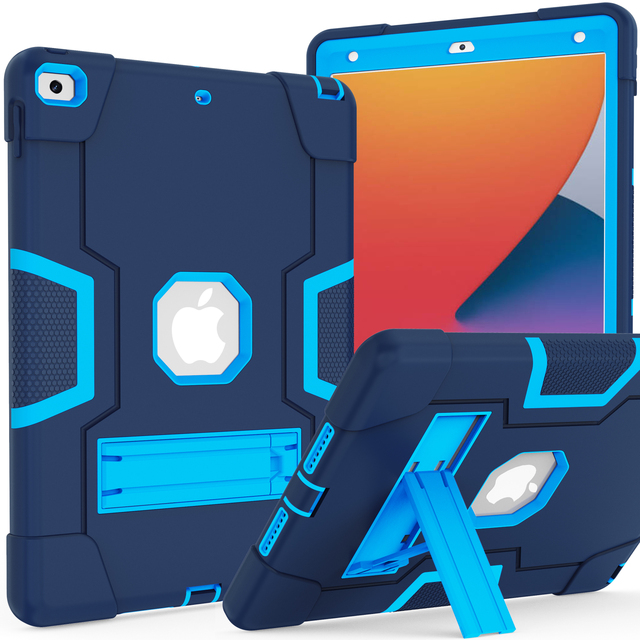 Slim Heavy Duty Case for iPad 10.2 7th 8th 9th Gen with Foldable Stand Armor Protection Simple Design OEM ODM