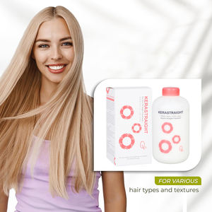Perawatan Pelurusan Rambut Keratin Brasil Asam Glukosilat, Sistem Pelurusan Blowout untuk Rambut Kering dan Rusak, Bebas Formaldehida - Product Image 1