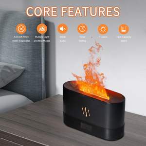 Difusor de Aroma con Llama, Nuevos Productos 2025, Difusor de Aroma Creativo con Luz de Vela USB para Escritorio, con Luz Nocturna - Product Image 2