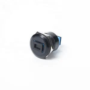 Custom Plugs & Sockets CE RoHS Zink Alloy Case Chrome Plated/Black Butt-On Round Circular fiber module