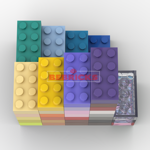 BEBRICKS Série de pièces de construction 3001 Briques 2x4 Jouets en briques MOC Ensemble de pièces de construction de base pour enfants <span class=keywords><strong>Cadeau</strong></span> de jeu créatif - Product Image 6