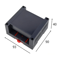 Scatola di Giunzione PCB 93*90*40mm IP54 in Plastica ABS, Contenitore Elettronico per Guida DIN, Guscio in Plastica per Strumenti, Scatola di Controllo Industriale PLC